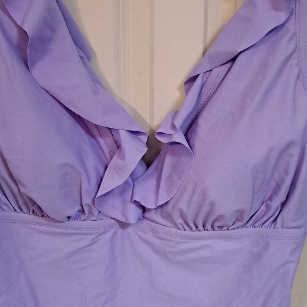 Shade & Shore Lavender One Piece Swimsuit - Picture 2 of 4